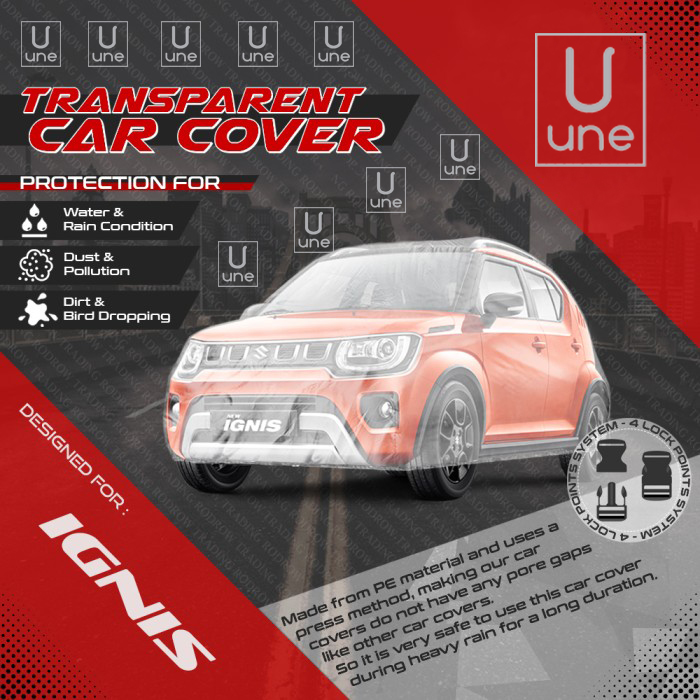 Cover Mobil IGNIS Plastik Transparan PE Waterproof