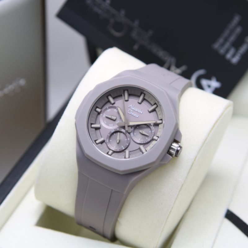 JAM TANGAN WANITA ALEXANDER CHRISTIE AC 6590 DARK GREY AC 6590 ORIGINAL