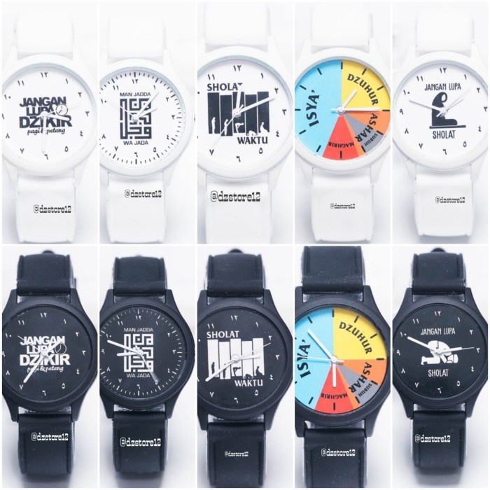 Jam Tangan Wanita Murah Pria Wanita Muslim Muslimah Custom Islami angka Arab series Cantik Best Sell