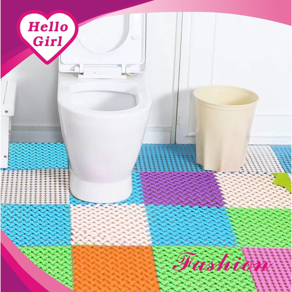 (Hello Girl)D23 Karpet Kamar Mandi/Dapur Anti Slip Bathroom/Kitchen Mat Import