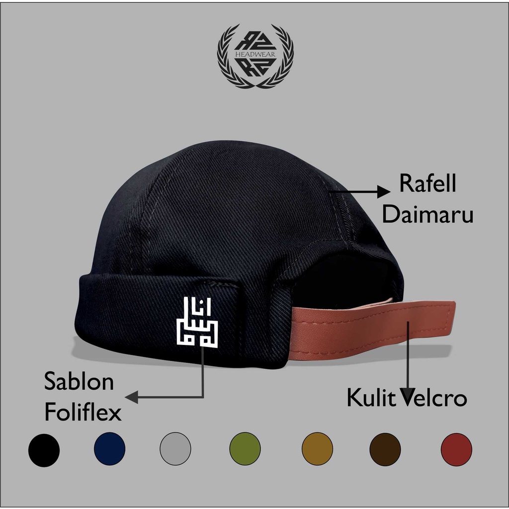 Topi Pria Dewasa Peci Uas (Mikihat) Logo Kaligrafi Ana Muslim Aksesoris Kekinian