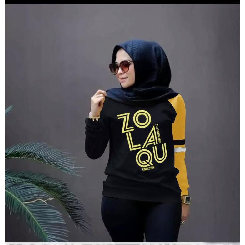 BAJU ZOLAQU /SWEATER ZOLAQU (COD) BAJU WANITA LENGAN PANJANG / SWEATER WANITA KEKINIAN / KAOS WANITA