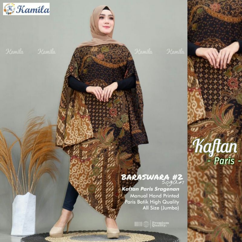 dress baju pesta jagong kondangan kaftan batik sragenan