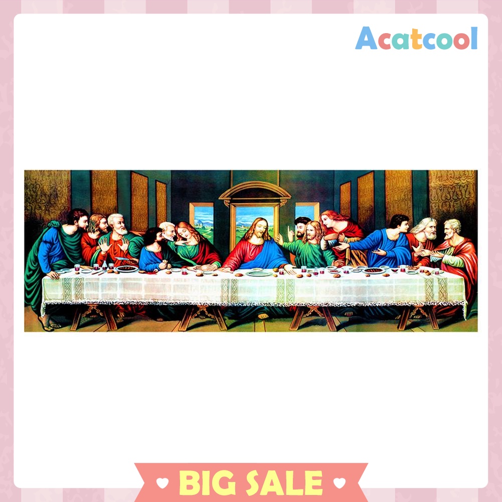 5D DIY Full Drill Diamond Painting The Last Supper Cross Stitch Embroidery