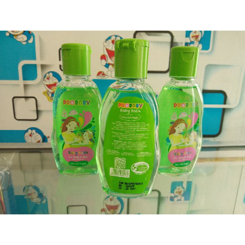 sabun bayi Probaby hair &amp; body bath 100 ml - silky cuddle / cheerful giggle