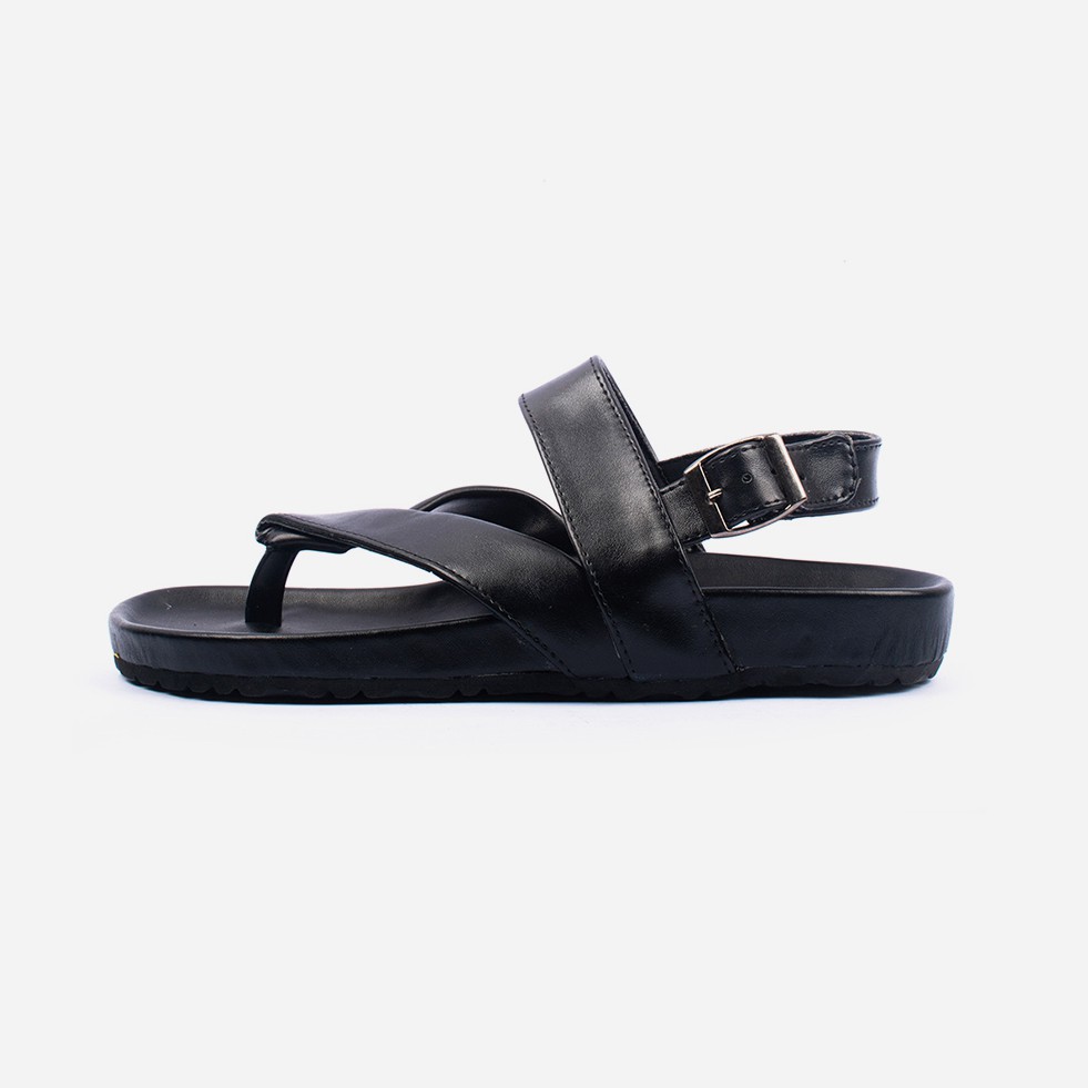 Vino Black | Sendal Strap Original Santai Kasual Pria Wanita Sandal Footwear Ori | FORIND x Squirrel