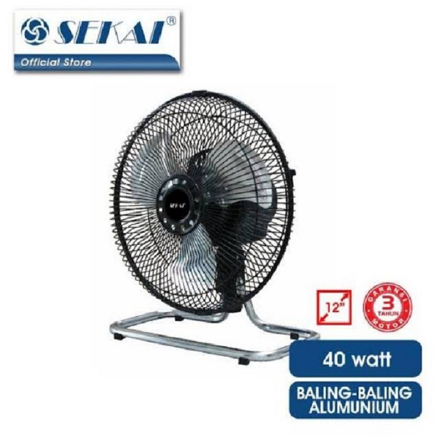 Kipas Angin Sekai Besi Tornado Meja Deskfan 12in 12inch HFN1210