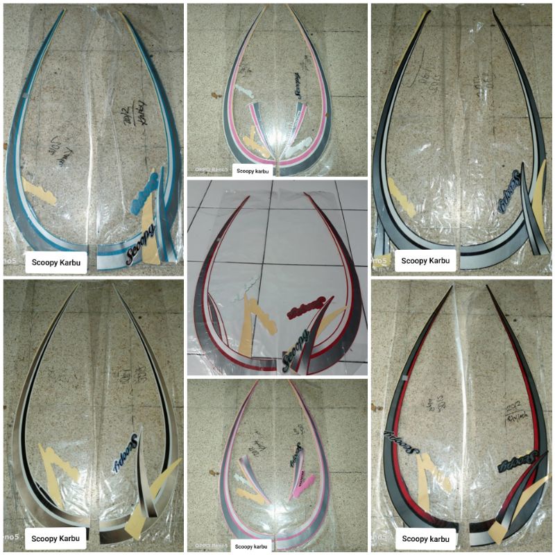 striping sticker honda Scoopy karbu 2011 2012