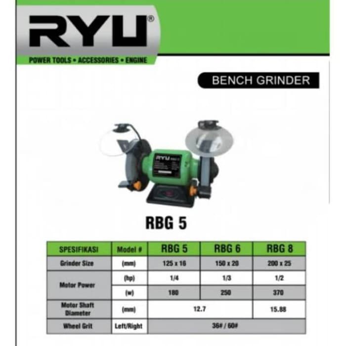 Mesin gerinda duduk RYU Bench drill RBG 5