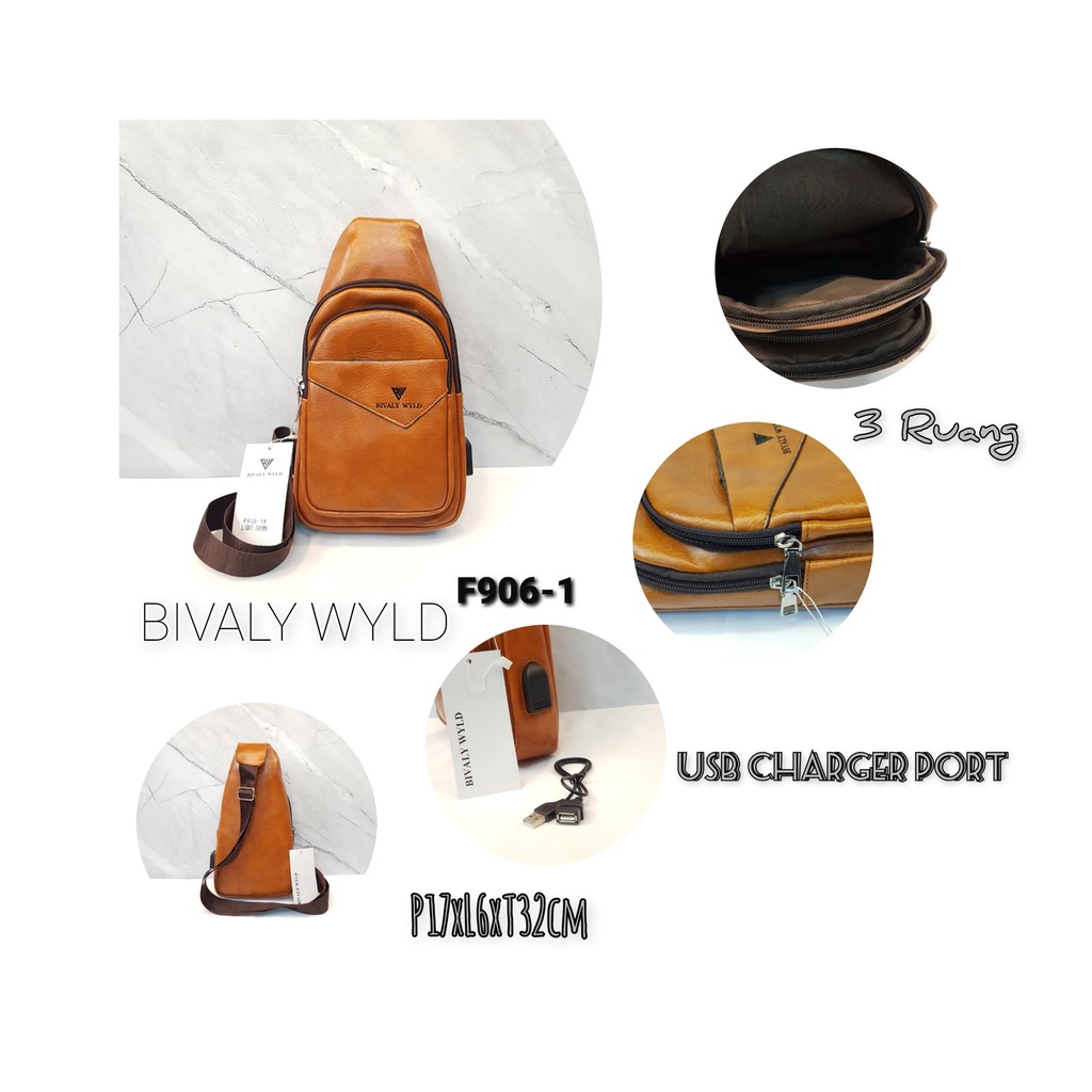 PROMO Bodybag/tas punggung pria model terbaru BIVALY WYLD F906-1
