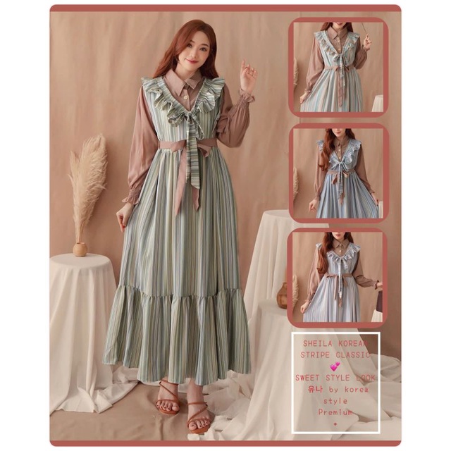 GAMIS KOREA / GAMIS YUNA FASHION / GAMIS abadi yuna / KOREAN STYLE