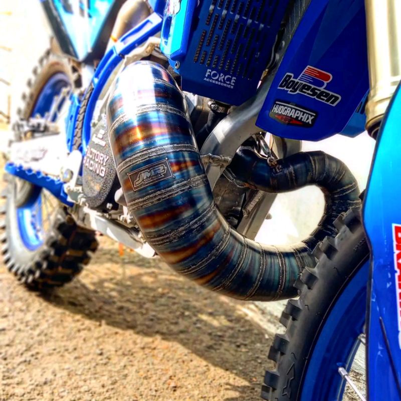 Knalpot yz250x plat karat coating clear, lambung only yz250x