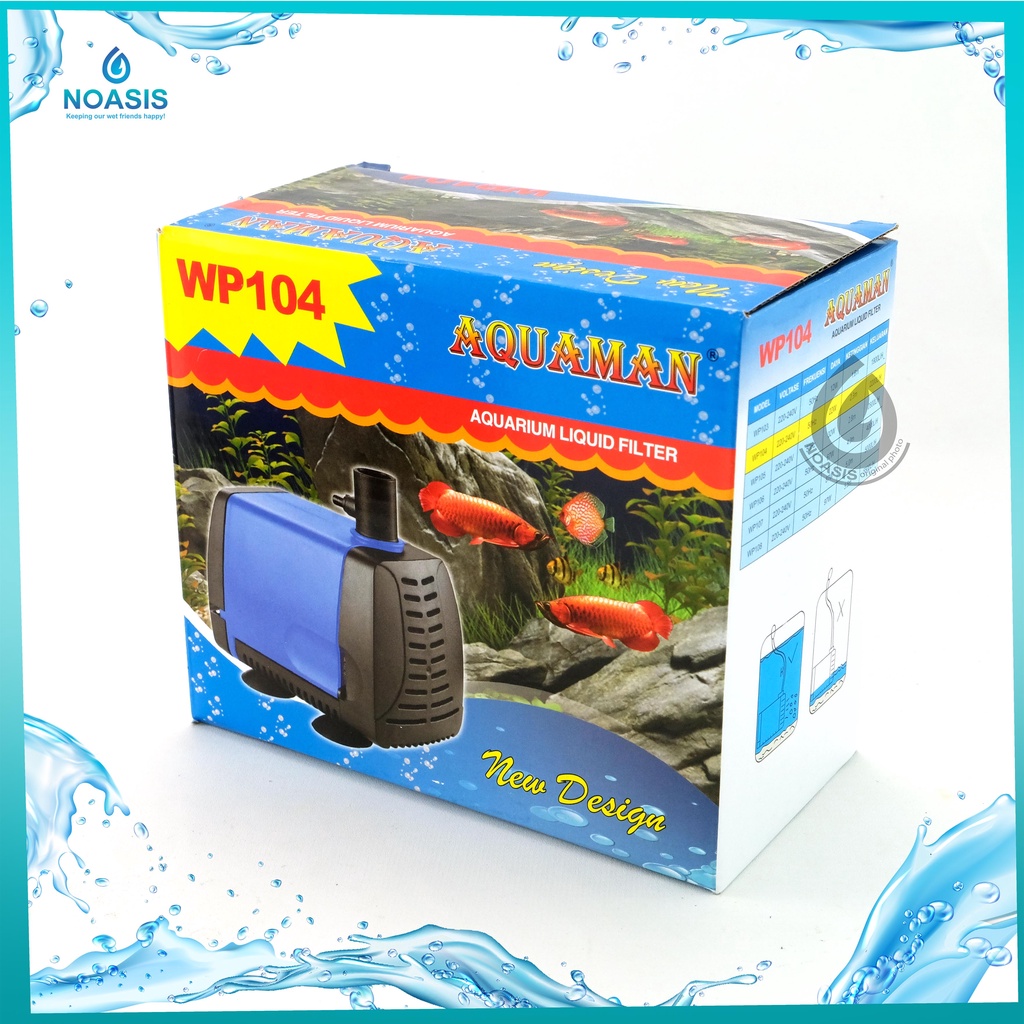 POMPA AQUARIUM CELUP WATER PUMP AQUAMAN WP 104 WP-104 LOW WATT