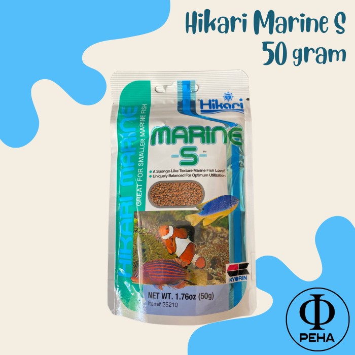 Hikari Marine S 50 gram Pelet Ikan Laut Pelet Nemo MarineS 50gram