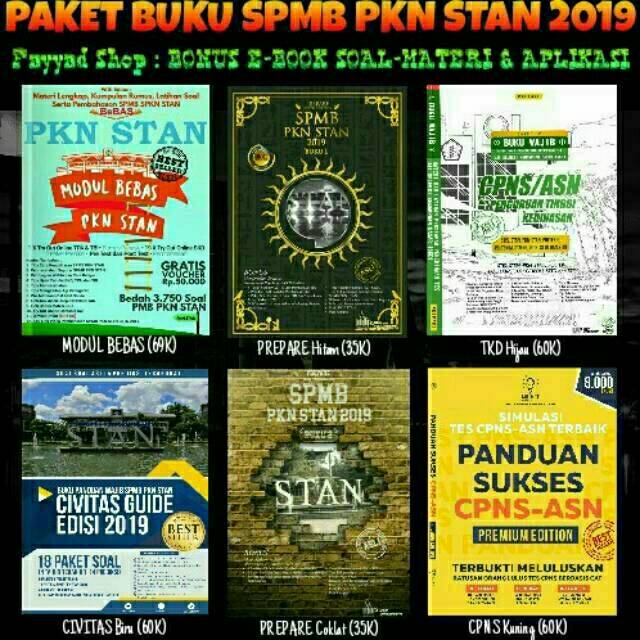 Paket 6 Buku Spmb Usm Pkn Stan 2019 Tkd Cpns Bonus Soal Stan 1998 2017 Diskon Shopee Indonesia