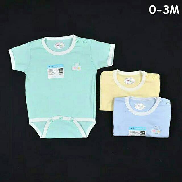 MIYO 1 Pcs Baju Kodok Segitiga / Jumper Bayi WARNA BKH Newborn (0-3M)