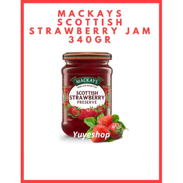 

Mackay's Scottish Strawberry Jam 340gr -Selai Strawberry
