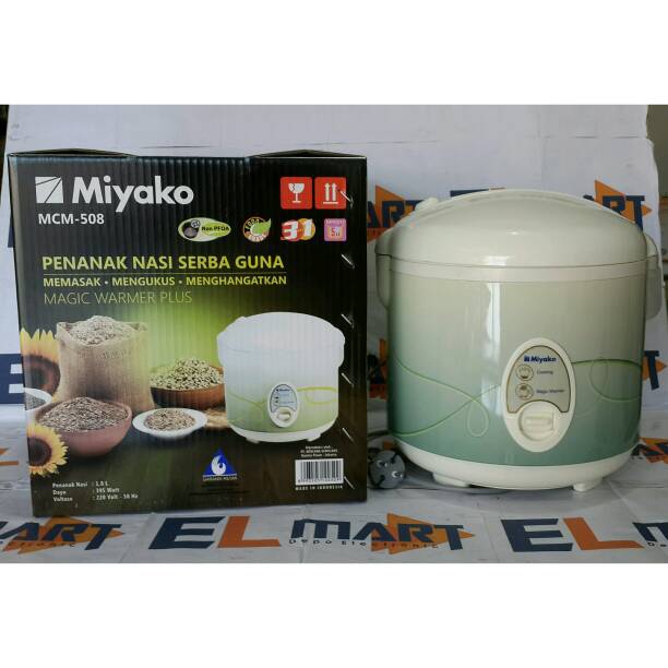 Miyako Magic Com Ricecooker 3 in 1 1,8 Liter MCM 508 - MCM508 1.8L Garansi Resmi