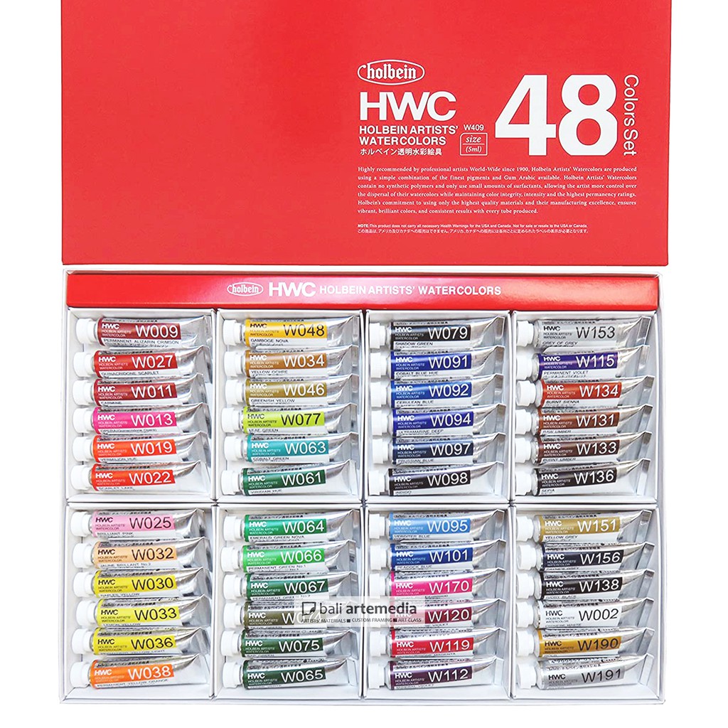 

Holbein Artists' Watercolours 48 colour set 5ml