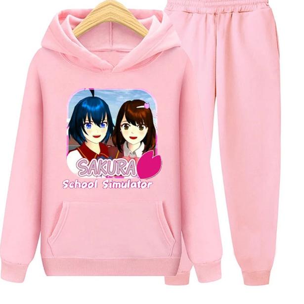 New YMF - Setelan Sweater Hoodie Sakura School Simulator  Anak-Remaja  SET Hoodie - Sakura School Si