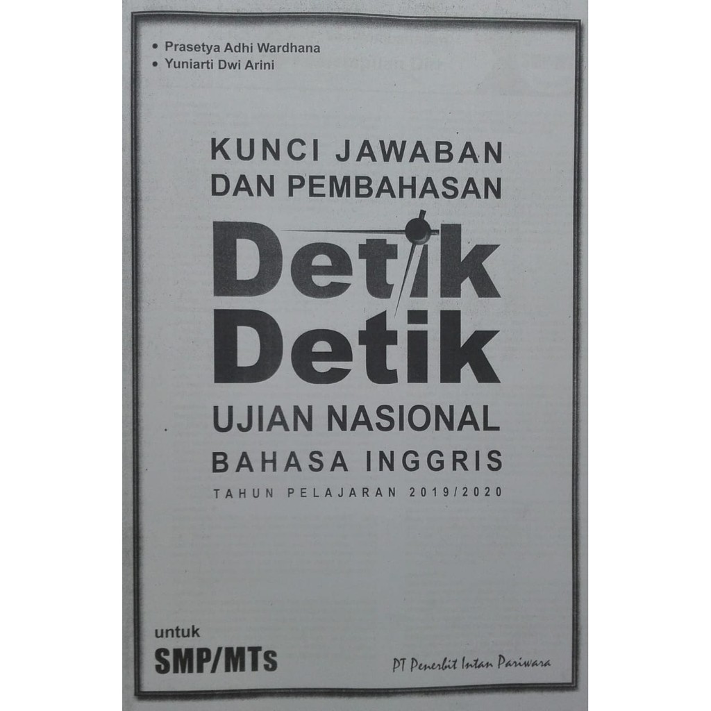 ➤ Download kunci jawaban to dki jakarta 2019 bahasa inggris images