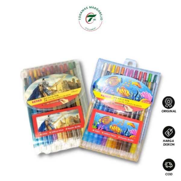 

READY STOCK !! CRAYON PUTAR KENKO 12 24 PANJANG