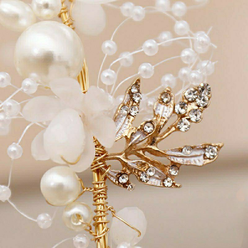 Headpiece hiasan rambut pesta pengantin hijab-1