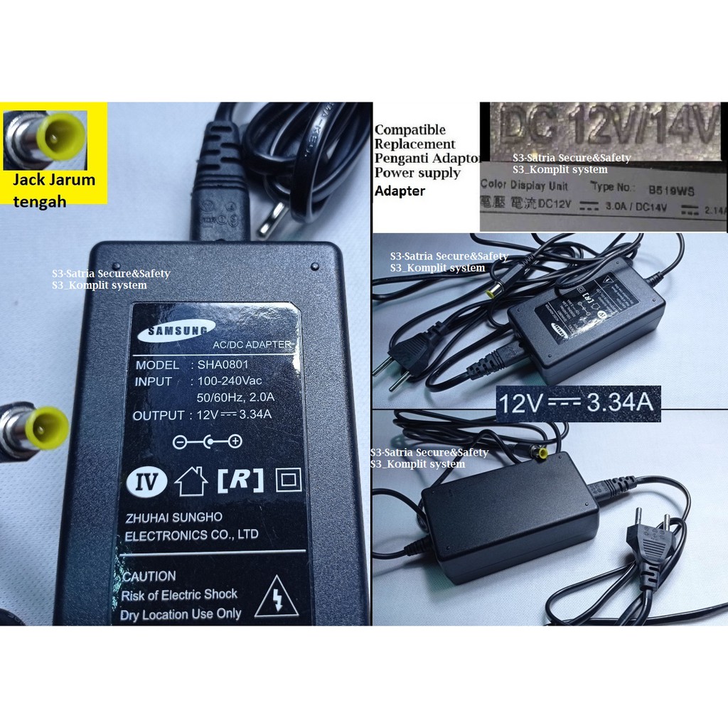 Adapter Adaptor 12v 3.34A samsung 35W DC 14v 35 w 14 v 2.14A 2.5A 12 v 3a 2,1A 2,5A LG 2A