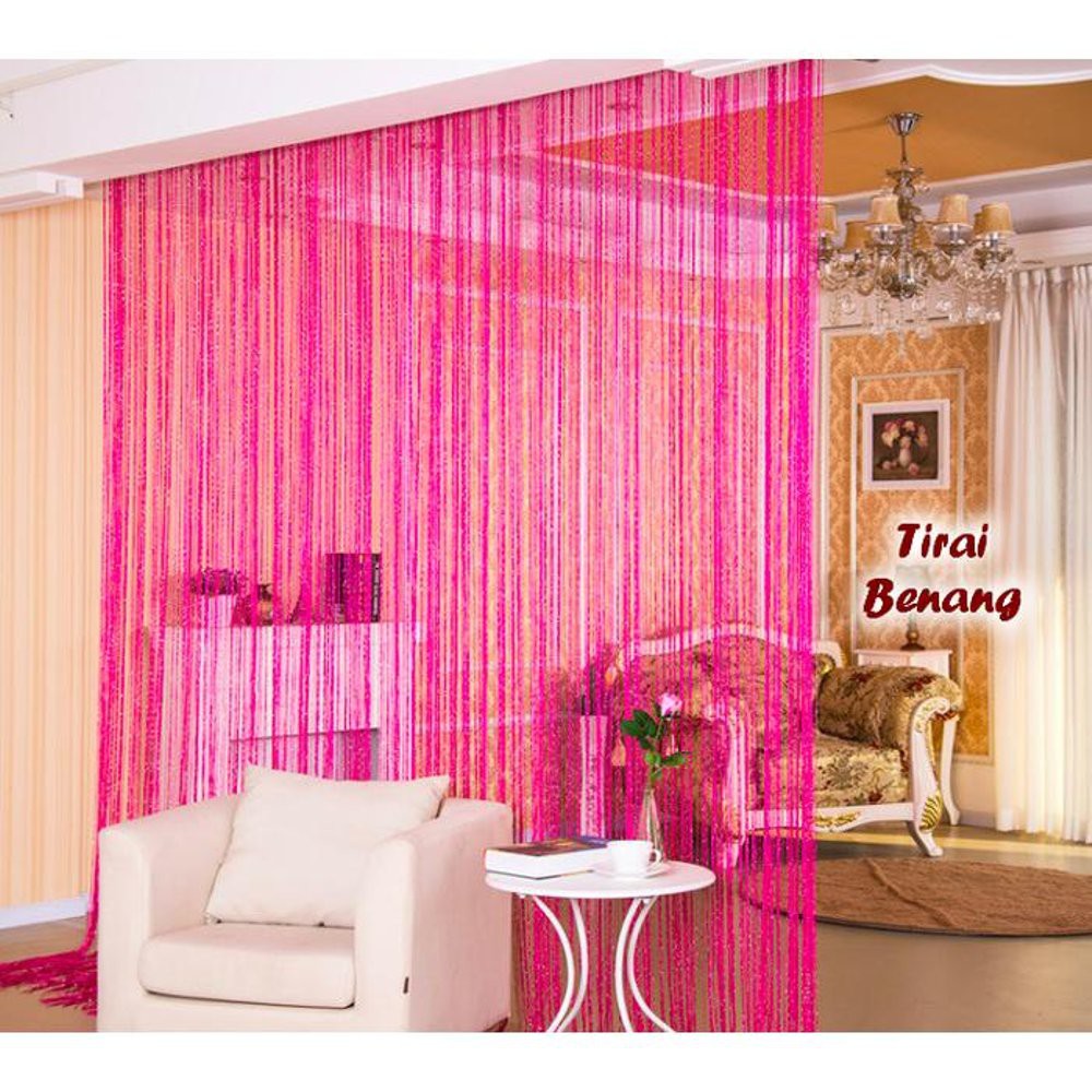 Tirai Benang Gliter Glitter Benang Tirai