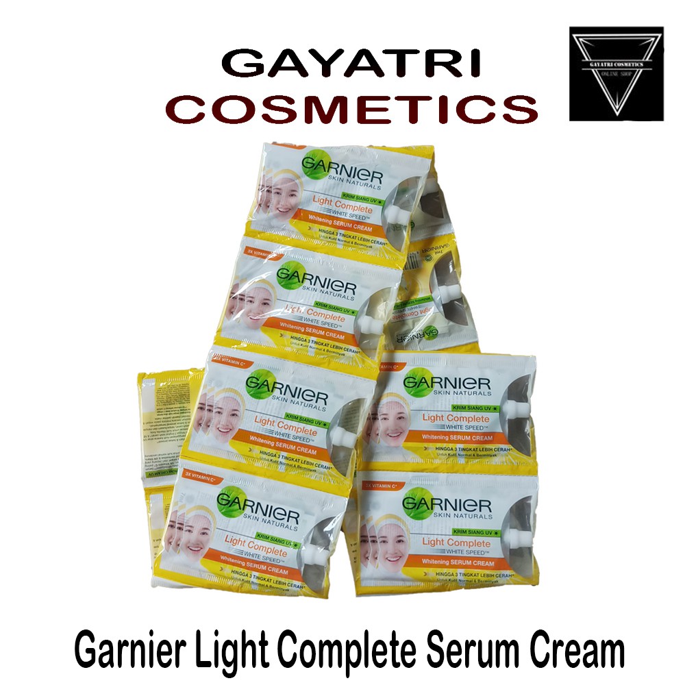 Garnier Serum Cream Sachet 7ml 1 Renceng Isi 12 Pcs
