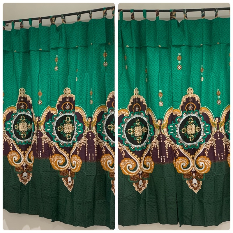 [ PINTU DAN JENDELA ] GORDEN TALI + PONI MOTIF SULTAN KRATOS HIJAU