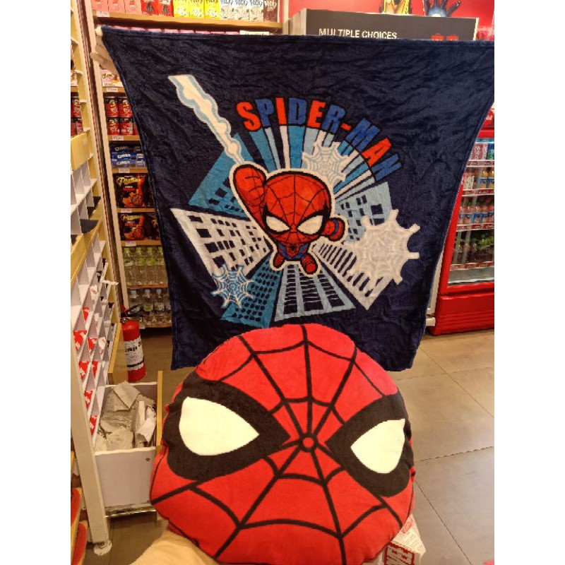MINISO Balmut lucu bantal selimut Marvel 1 set selimut bantal
