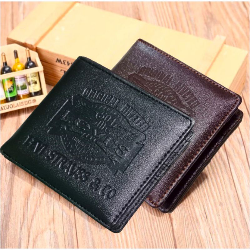 Dompet Pria Kulit Pu Leather Super Tebal Free Bok