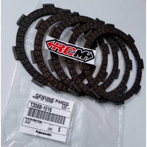 HARGA PERBIJI PLATE FRICTION PLAT PELAT GESEK KAMPAS KOPLING COPLING KX 85 KX85 PNP KLX 150 KLX150 D TRACKER 150 DTRACKER ORI ORIGINAL KAWASAKI KGP ASLI JAPAN 13088-1016