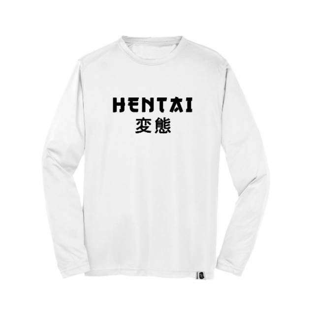 Kaos HENTAI ANIME KANJI Jepang Lengan Panjang | Kaos Distro | Kaos Pria Wanita Cowok Cewek