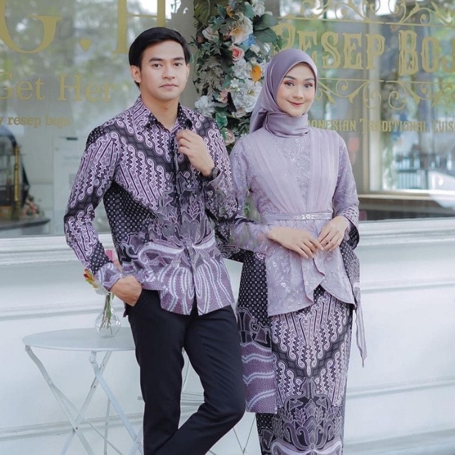 Batik Couple Kebaya Modern Kebaya Wisuda Lamaran Baju Tunangan Batik Brukat Terbaru Baju Couple Kondangan Terbaru 2022