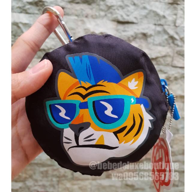 SMIGGLE YAY FOLDABLE BACKPACK TIGER TAS RANSEL ANAK