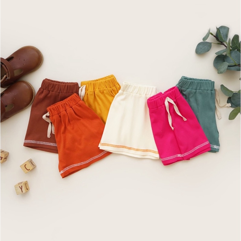 Celana Pendek Harian Anak Laki Laki Perempuan Katun Short Pants Anak Celana Boxer Anak Cowok Cewek 1 2 3 4 5 Tahun Celana Boho Anak