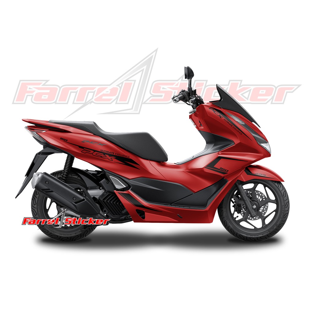 stiker pcx sticker stripping PCX 160 MERAH ct 02