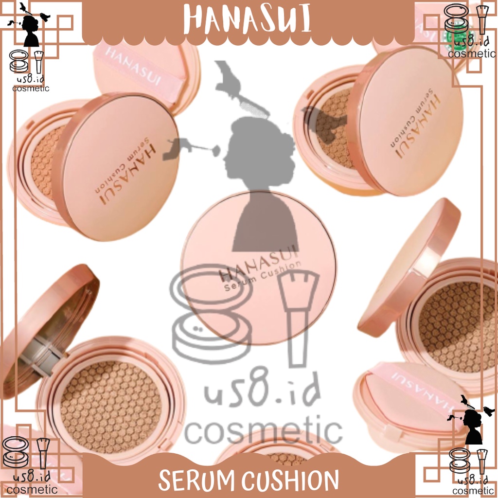 HANASUI Serum Cushion 15g | Foundation | Flawless | Natural Dewy Finish | Perfect Coverage | BPOM