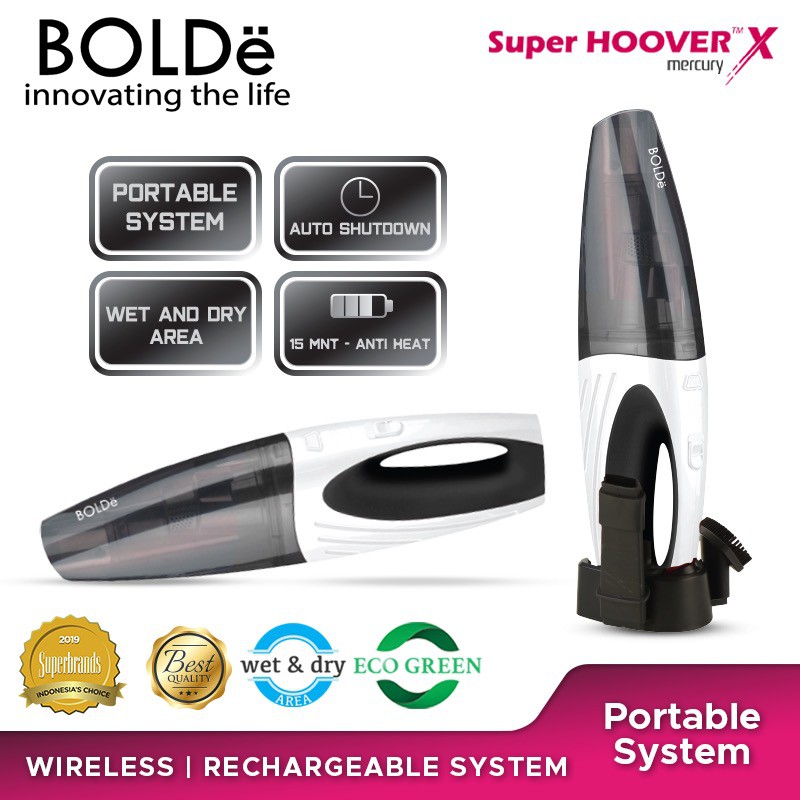 BOLDe Hoover Mercury Vacuum Cordless Wireless Praktis