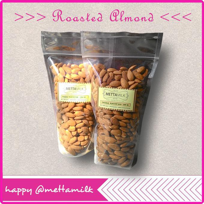 

ROASTED ALMOND | ALMOND PANGGANG 500 G @ METTAMILK