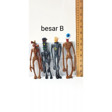 siren head figure set 4 mainan