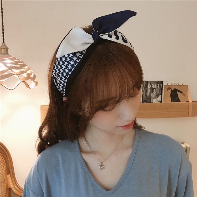 Caliloops Liel Bando Lebar Premium Pita Korea Bandana Rambut Wanita