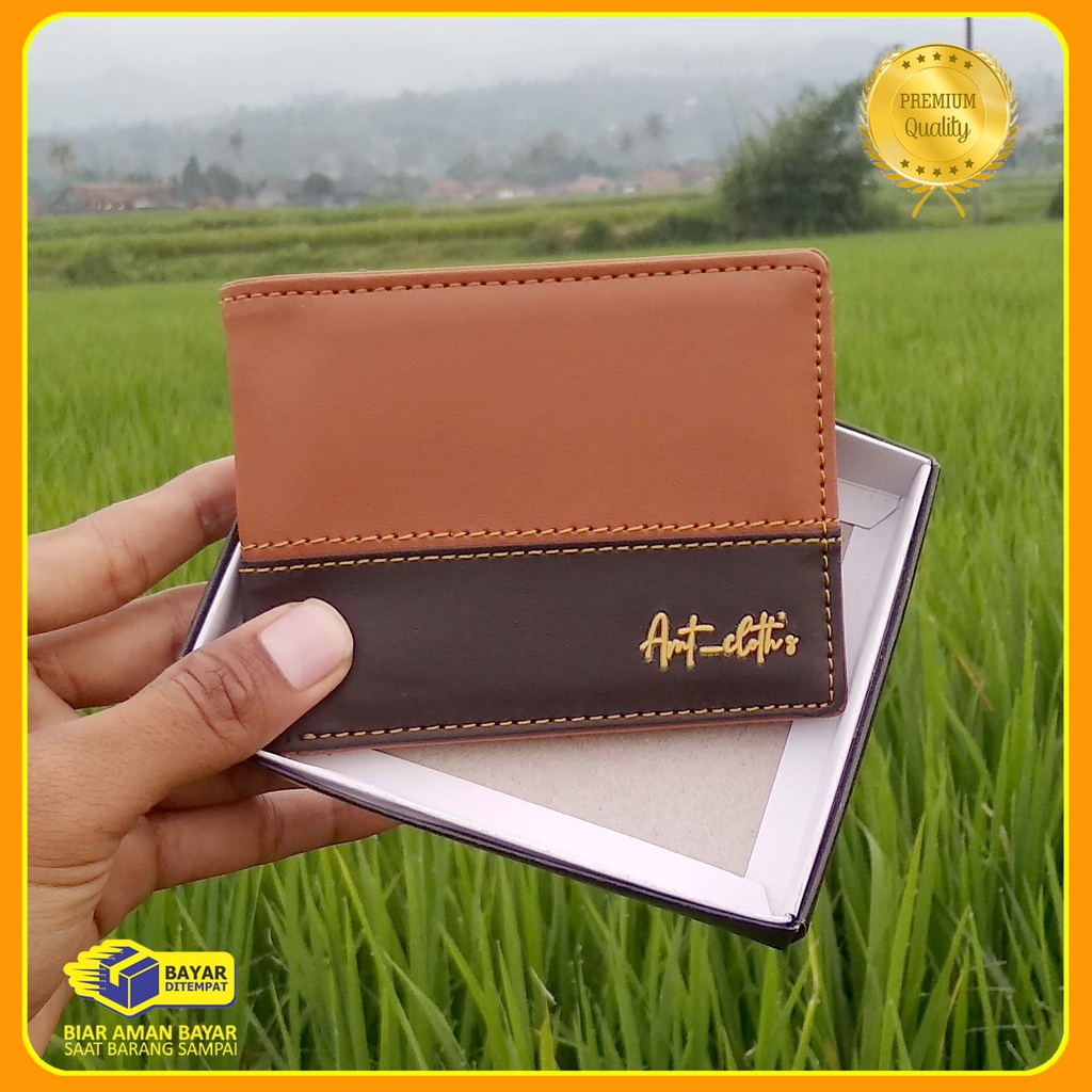 COD DOMPET cowok distro AMT sintetik fashionable