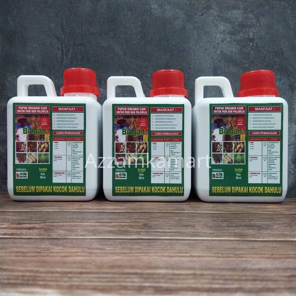 POC BIOGAN UNTUK PADI,DAN PALAWIJA 500ML