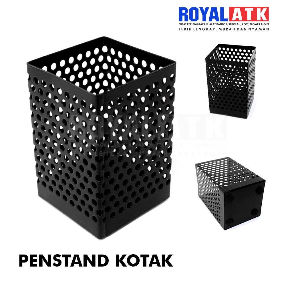 

Tempat Pulpen Alat Tulis Besi Lubang / Jaring Desk Pen