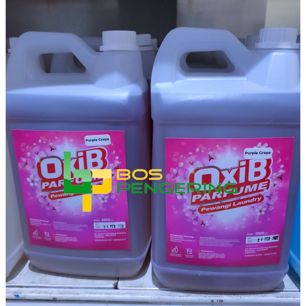 Pewangi Pakaian Laundry - OxiB Parfum Aroma Purple Grape 5Liter Fresh Wangi Tahan Lama