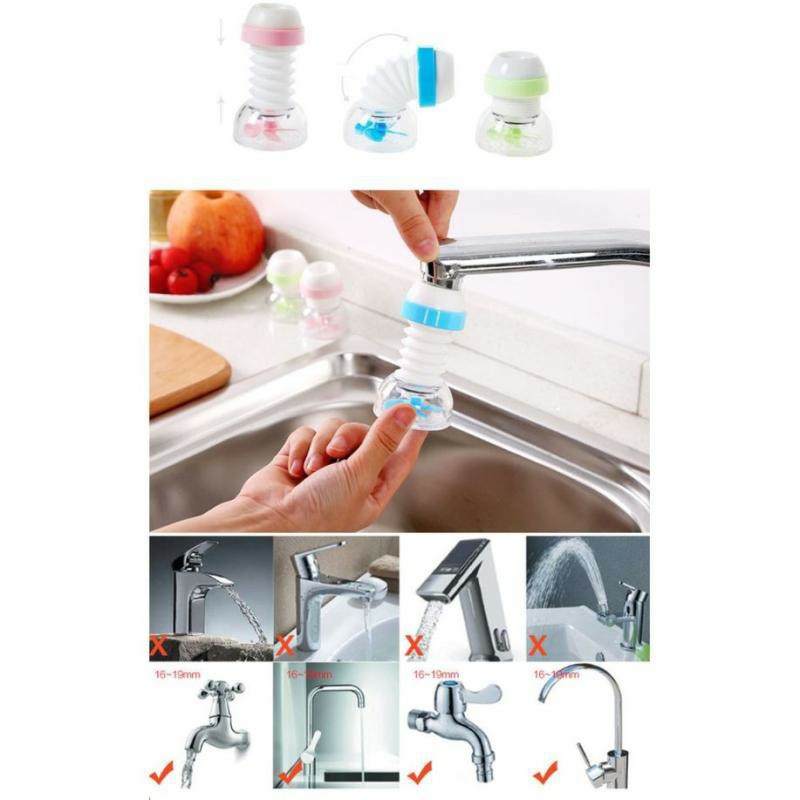 Filter Saringan Kran Air Kipas Kincir Putar Sambungan Keran FLEXIBLE Faucet SWS Kepala Wastafel