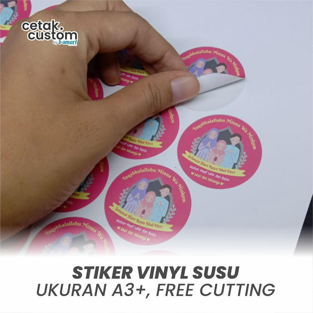 

STIKER LABEL VINYL SUSU/GLOSSY A3+ [CUTTING KISS CUT]